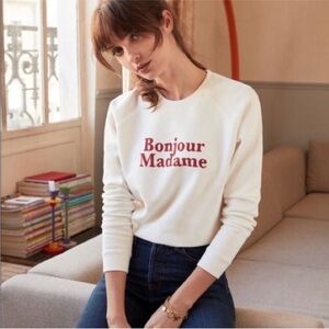 Sezane x Hôtel Magique Bonjour Madame sweatshirt